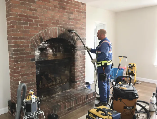 Brook Park Chimney Sweep expert performing detailed chimney sweep in Brook Park, OH