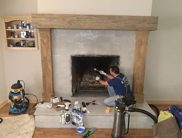 Detailed creosote removal process by Brook Park Chimney Sweep in Brook Park, OH