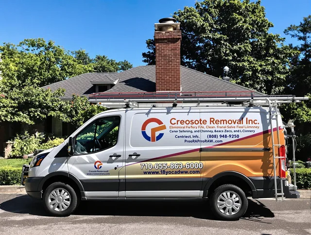 Brook Park Chimney Sweep technician removing creosote safely in Brook Park, OH