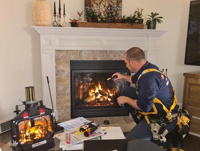 Safety-focused fireplace inspection by Brook Park Chimney Sweep in Brook Park, OH