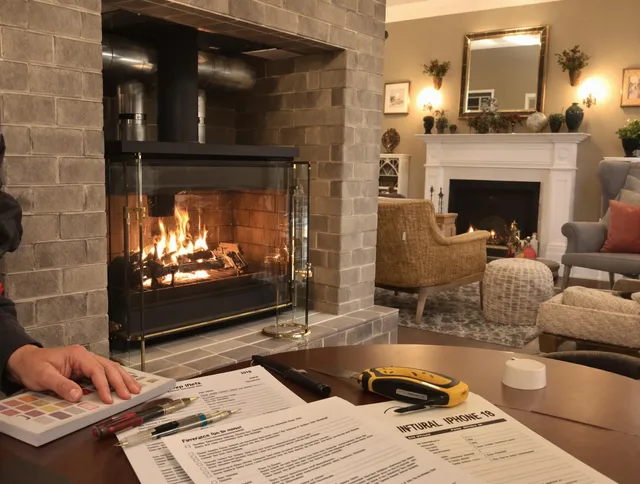 Brook Park Chimney Sweep verifying fireplace safety measures in Brook Park, OH